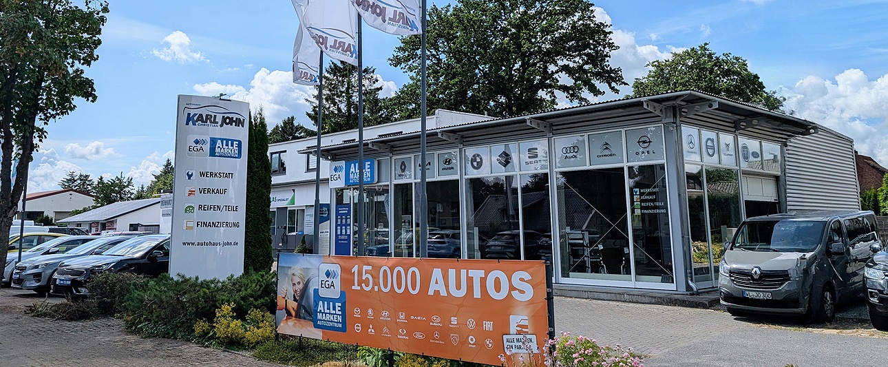 Außenansicht Autohaus Karl John 2025